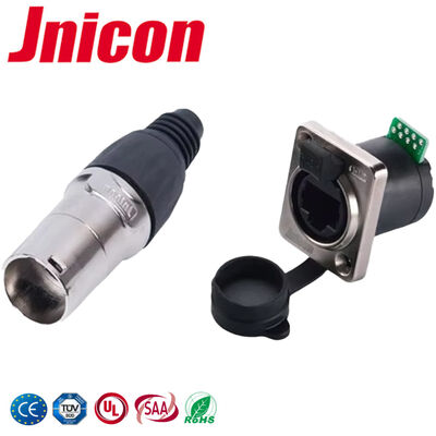 UL94-V0 IP44 IP65 RJ45 وصلة المقبس