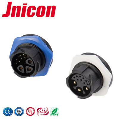 موصل إشارة وطاقة Jnicon 30A مقاوم للماء بمعيار UL 300 فولت موصل مقابس 3+9 سن