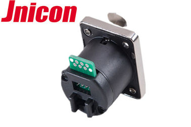 ماء Cat5e Cat6 RJ45 أنثى موصل لوحة جبل لنقل الإشارة