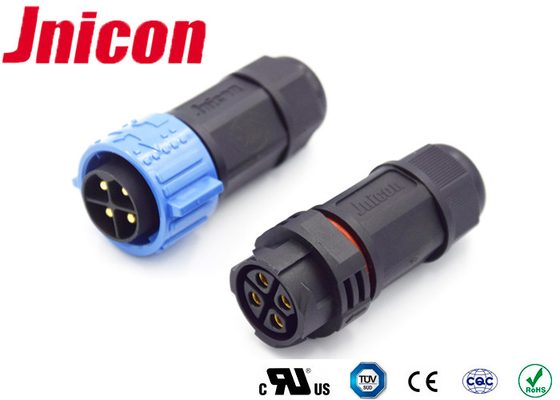 Jnicon 20 أمبير 4 دبوس ماء ذكر أنثى موصل M25 الحبل إلى الحبل IP67