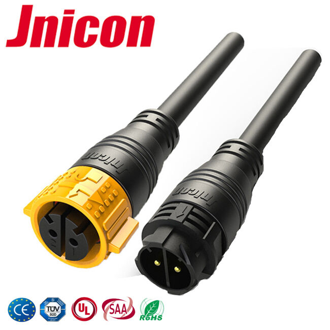 2 دبوس M25 50A PPA دبوس توصيل الطاقة دفع قفل توصيل الكابلات المقاومة للماء