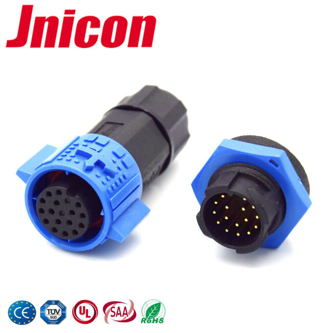 5A IP67 12 دبوس خارجية مكبلة ضد المياه كابل رابط M19 وصلة البيانات والمقبس