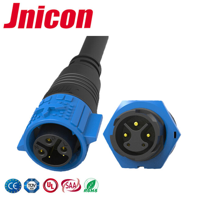 M19 Panel Mount 3+2 Pin 20A Power Data Connector Quick Lock Waterproof Connector