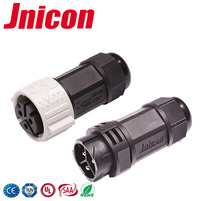 التشغيل الآلي الصناعي M25 جهاز توصيل مقاوم للماء IP67 60A 3 Pin Connector Male And Female