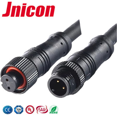 موصلات كهربائية مقاومة للماء 10 أمبير M12 300 فولت موصلات طاقة أساسية LED