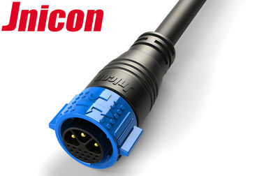 Jnicon IP67 التوصيل موصلات كهربائية 3 قوة 13 إشارة دفع قفل مع كابل